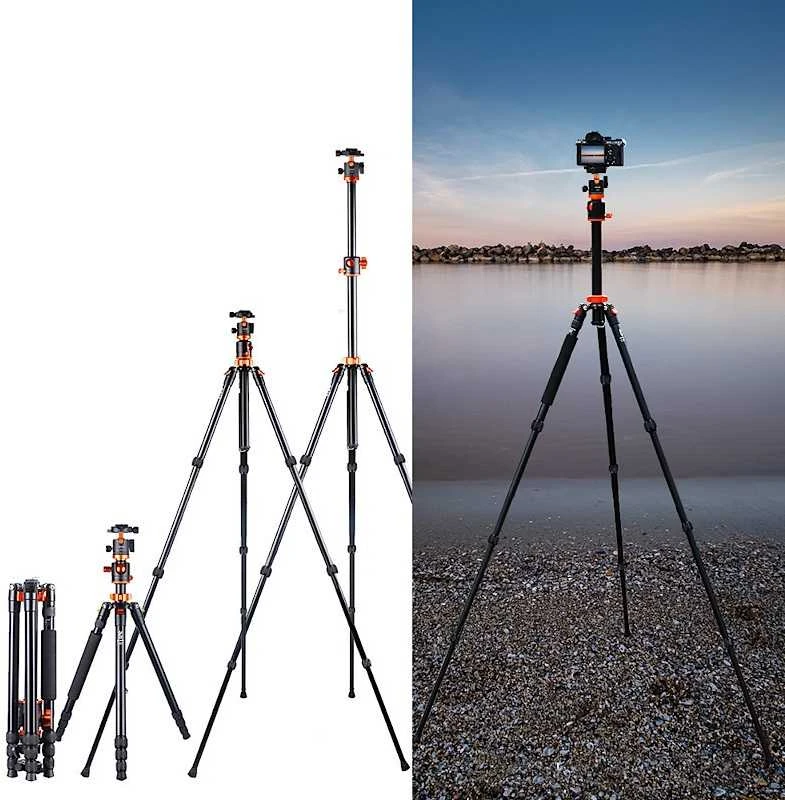 Stovas - K&F Concept T254A4 190cm 4kg Apkrovos Monopodo Funkcija