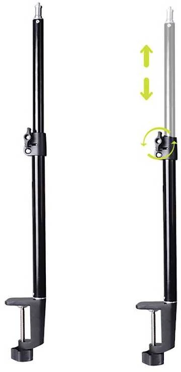 Stovas - MITOYA MTY62 Universalus Stalo Laikiklis 16mm Galva 1/4" Sriegis 30-50cm Aukštis