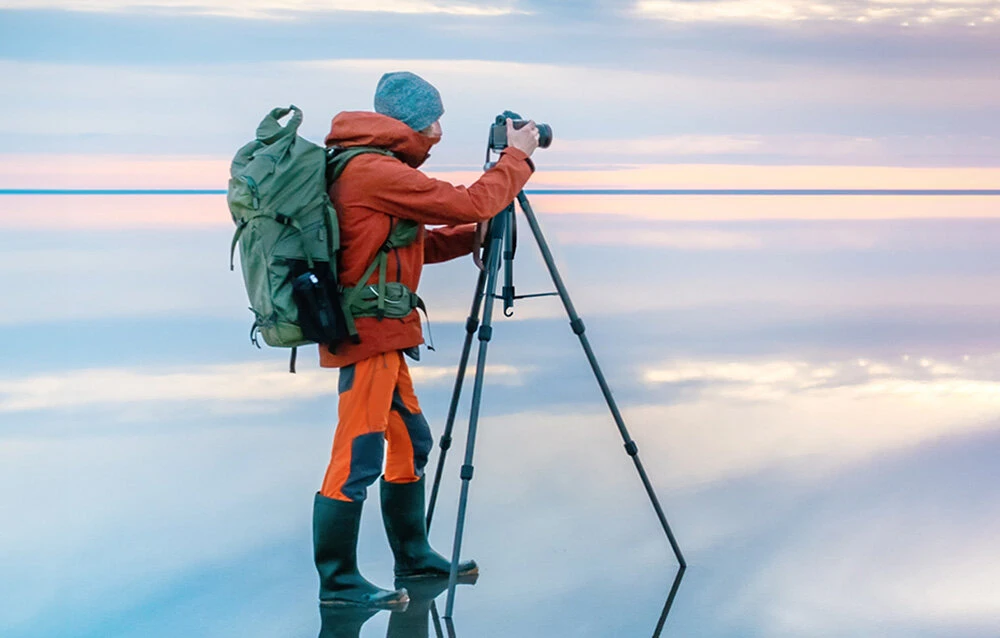 Professional Ugreen LP661 tripod for and cameras - juodos spalvos and pilkos spalvos