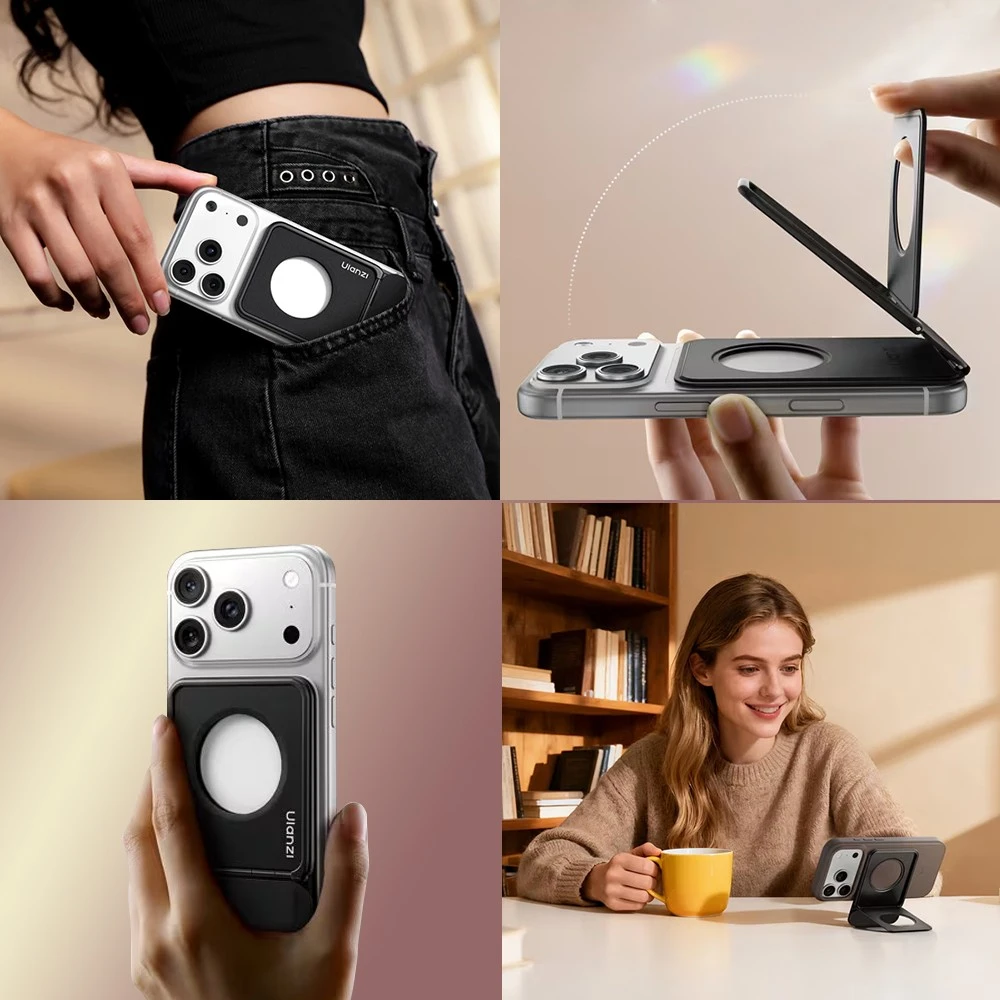 Stovas - ULANZI MA30 Kompaktiškas Trikojis iPhone MagSafe Sidabrinis