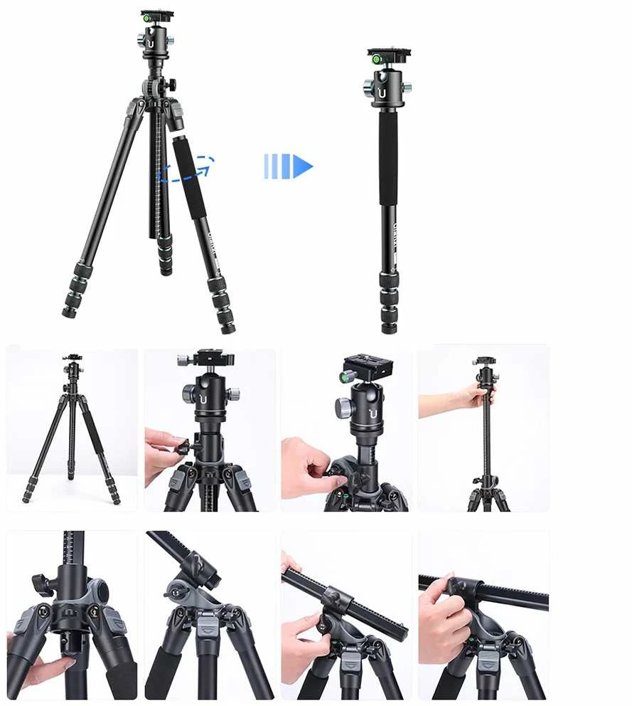 Stovas - ULANZI MT-59 63-176cm, 15kg Apkrova, Monopodas 54-143cm
