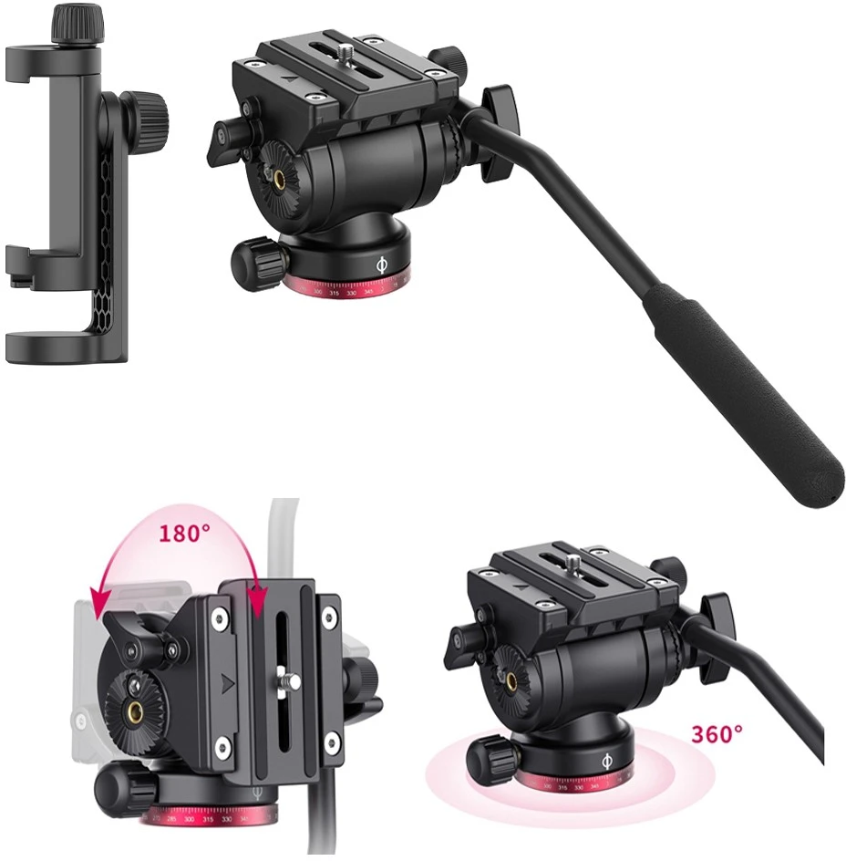 Stovas - Ulanzi OMBRA XIANG 160cm Reguliuojamo Aukščio 2D Galva 1.3kg
