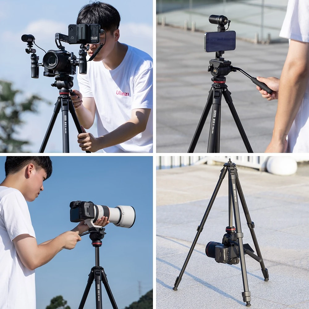 Stovas - Ulanzi OMBRA XIANG 160cm Reguliuojamo Aukščio 2D Galva 1.3kg