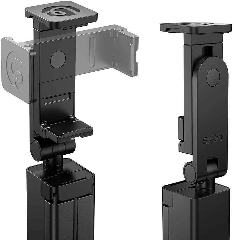 Stovas - Ulanzi SK-20 3-in-1 Mini Stovas su Telefono Laikikliu 180° Pasukimu 360° Sukimu