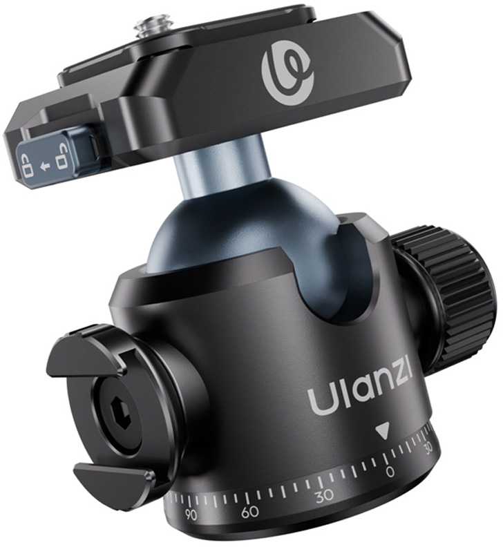 Stovas - Ulanzi T100 Uka 6kg apkrovos talpa CNC aliuminio juodas