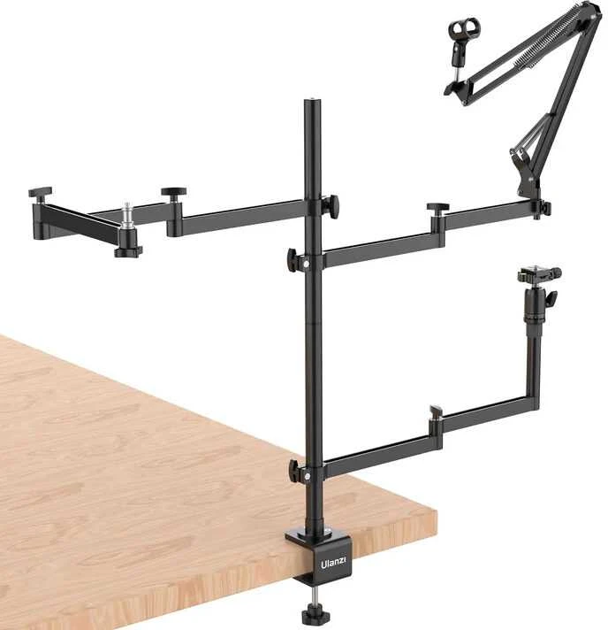 Stovas - Ulanzi UURig Table Top Live Broadcast Stand Adjustable Height Juodas
