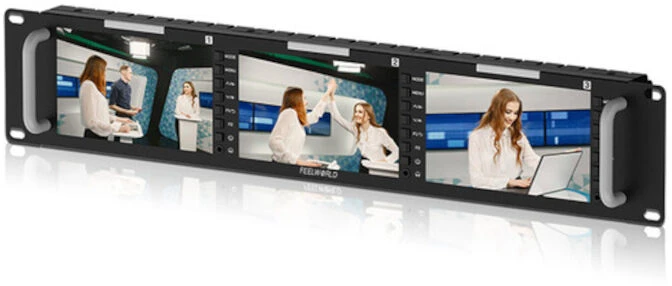 Stovimas monitorius - Feelworld T51 Plus 5,5 col. „Full HD“ trigubas 3G-SDI, HDMI, sudėtinis juodas