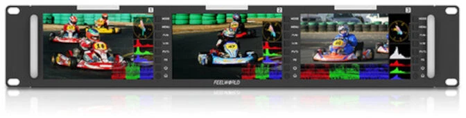 Stovimas monitorius - Feelworld T51 Plus 5,5 col. „Full HD“ trigubas 3G-SDI, HDMI, sudėtinis juodas