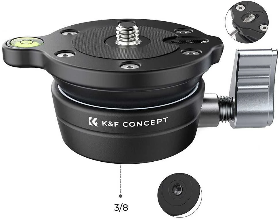 Stovo Galva - K&F Concept LB-60 360° Sukimosi 10 kg Apkrovos Talpa