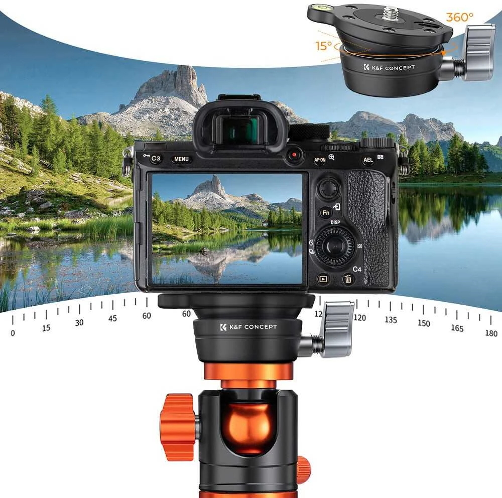 Stovo Galva - K&F Concept LB-60 360° Sukimosi 10 kg Apkrovos Talpa