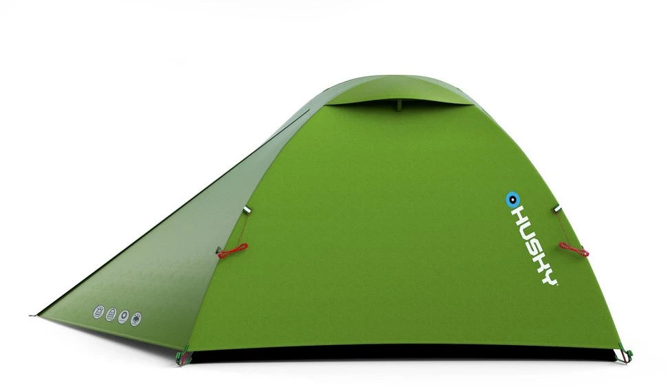 Husky SAWAJ 2 two-person trekking tent, 215 × 230 × 120 cm, 2.2kg, žalias