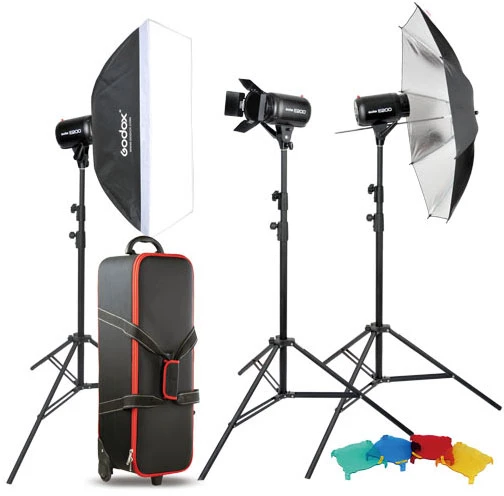 Studijinės blykstės rinkinys - Godox Studio Kit E250 D