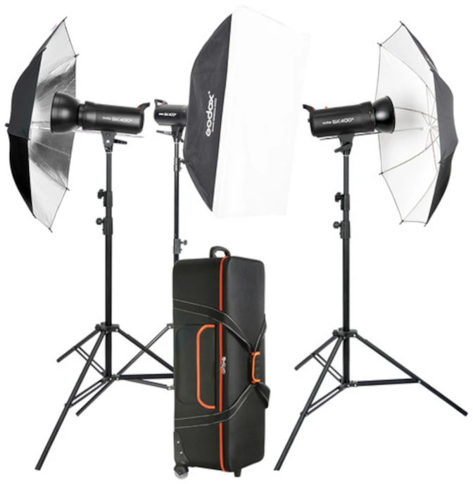 Studijos blykstė - Godox SK400II 400 Ws rinkinys