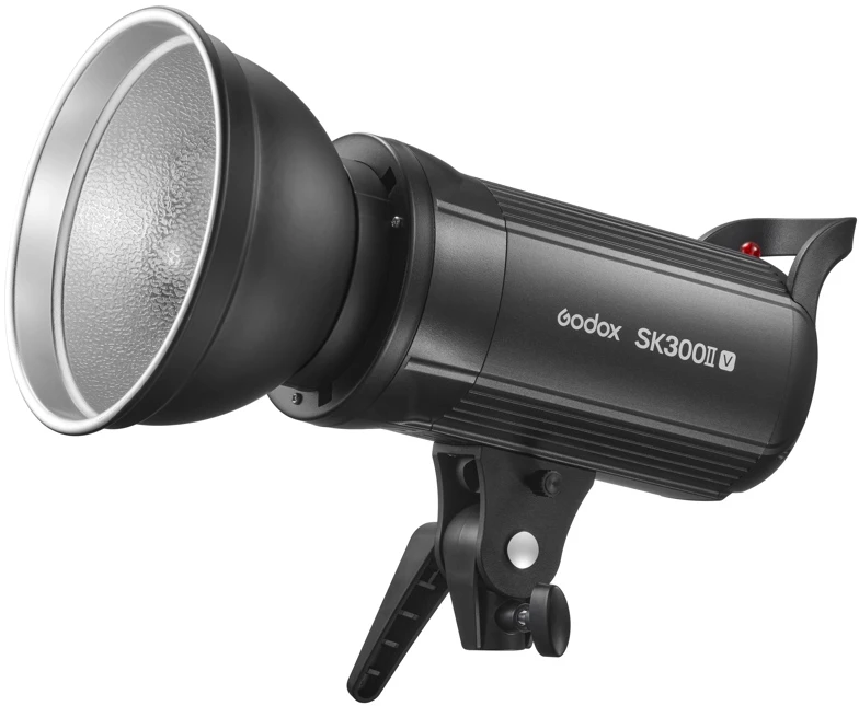 Studijos Blykstės Rinkinys - Godox SK300IIV D 300Ws Blykstės Įrenginiai Su Šviesos Stovais Ir Minkštais Dėžėmis Juoda