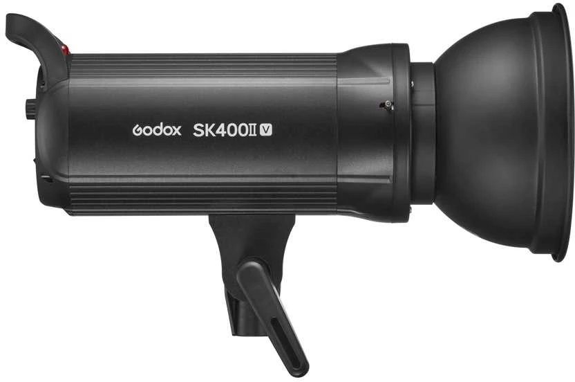 Studijos blykstės rinkinys - Godox SK400IIV D 3 blykstės įrenginiai, šviesos stovai, minkštas dėklas, skėčiai