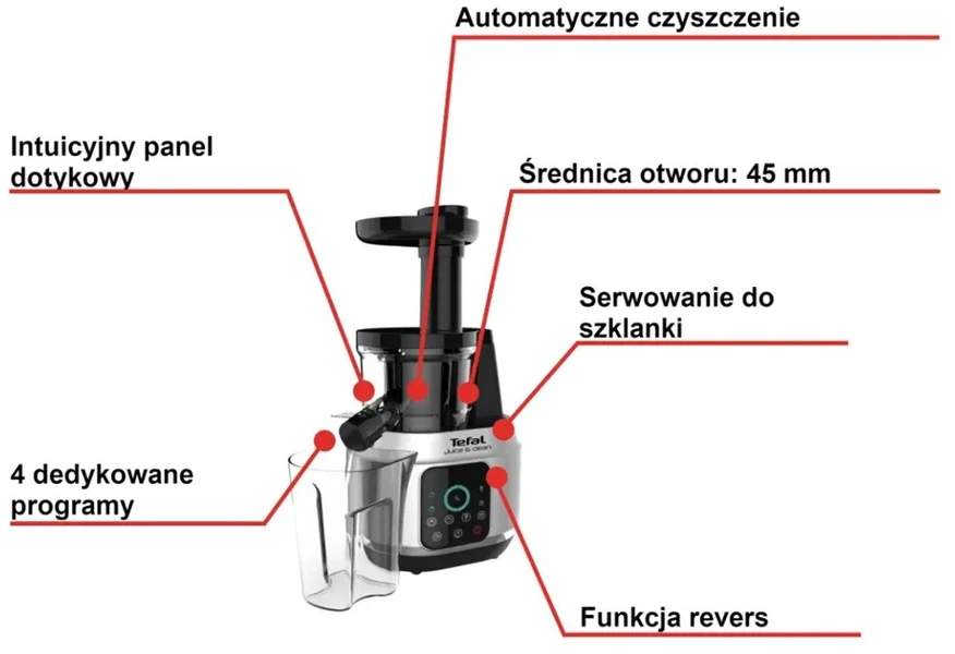 Sulčiaspaudė Tefal Juice&Clean ZC420E38