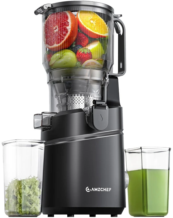 Sulčiaspaudė AMZCHEF SJ-036CBK Slow Juicer (Juodas)