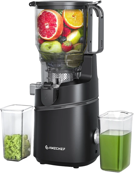 Sulčiaspaudė AMZCHEF SJ-036CBK Slow Juicer (Juodas)