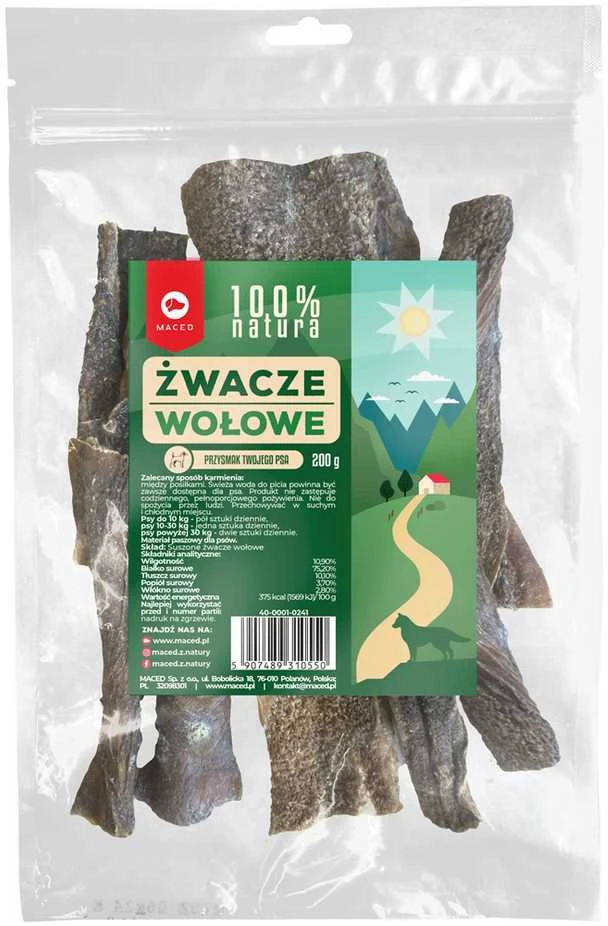 Šunų Skanėstai - MACED Jautienos Skrandis 200 g