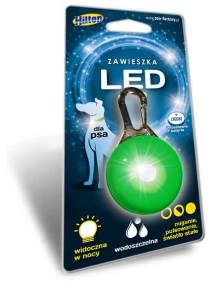 Šunų LED pakabukas Hilton, 5.3 x 3 cm