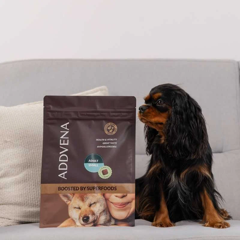Šunų maistas - ADDVENA Boosted by Superfoods Suaugusiųjų Mažų Jaučių 2.5kg Be Grūdų