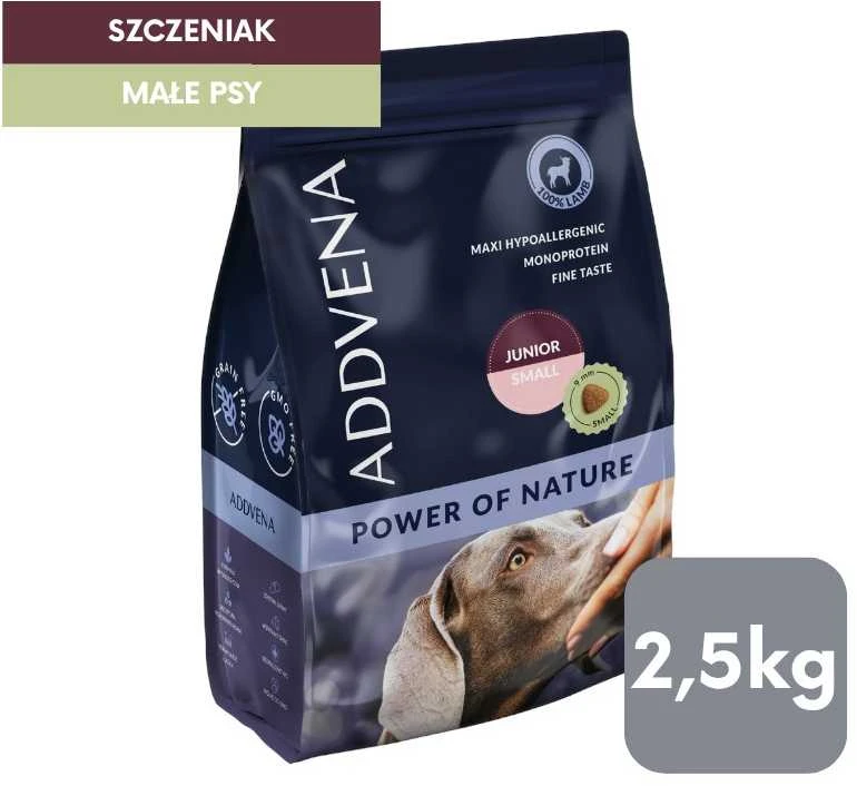 AD1 ADDVENA POWER OF NATURE šunukams mažoms veislėms 2,5kg