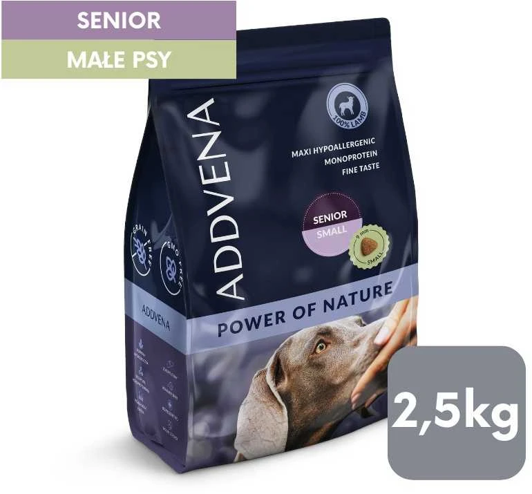 AD1 ADDVENA GAMTOS POWER OF NATURE vyresniems mažų veislių šunims 2,5kg
