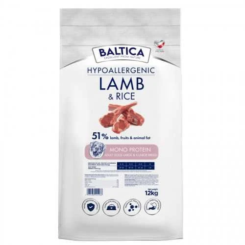 BALTICA Nutraceutic Hypoallergenic L/XL ėriena with ryžiai – sausas Maistas šunims – 12kg
