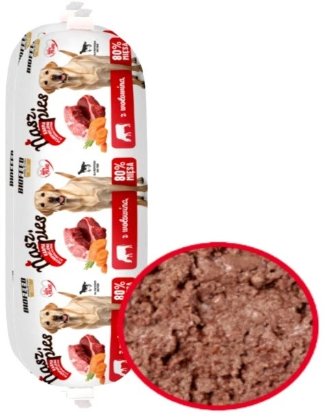 Euphoria BIOFEED Nasz šunims Baton su jautiena – šlapias pašaras šunims – 1000 g