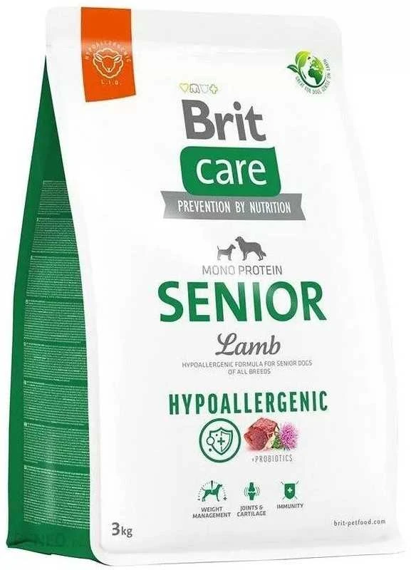 BRIT CARE Dog Senior su ėriena ir ryžiais 3kg