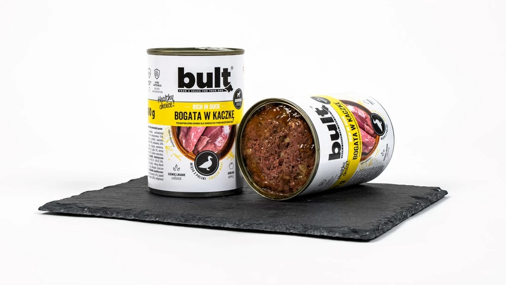 BULT Šlapias šunų ėdalas su antiena, 800g