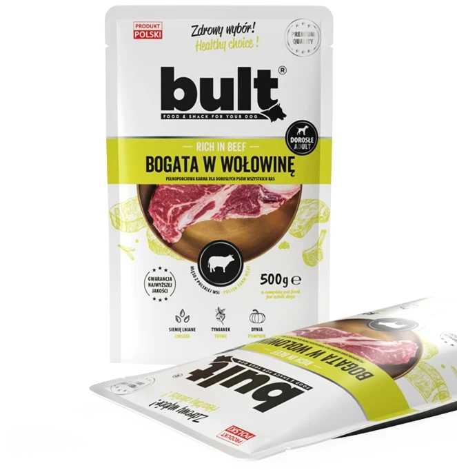 BULT Rich in jautiena - wet dog food - 500g