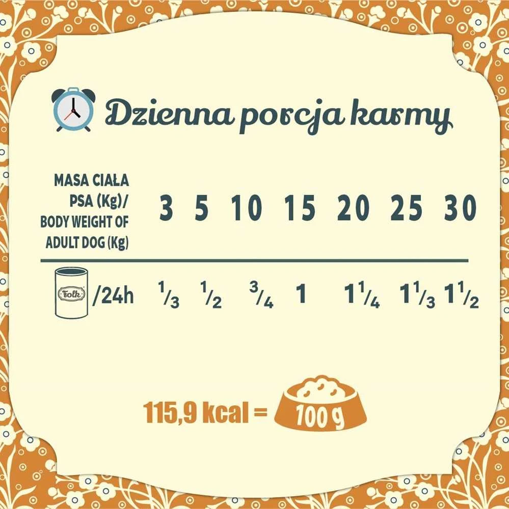 FOLK Traditional polish rabbit feast – drėgnas ėdalas šunims – 800g