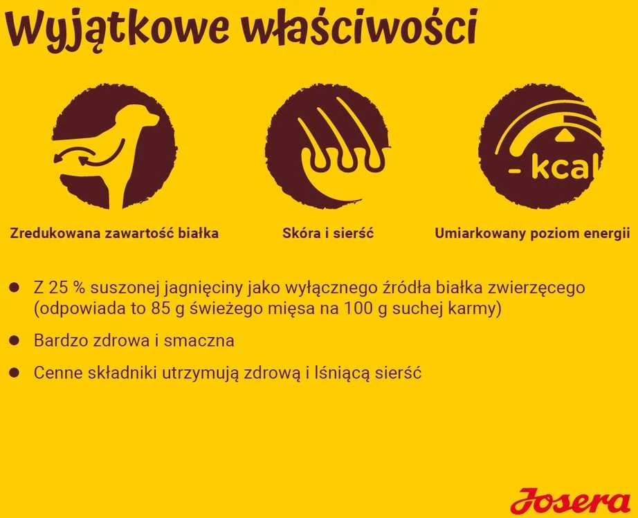 Josera Sausas maistas šunims su ėriena ir ryžiais, 12,5 kg