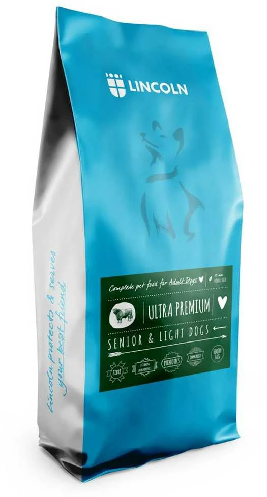 Šunų Maistas - Lincoln Ultra Premium Su Jautiena Ir Ryžiais 12kg