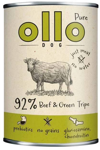 OLLO Pure Jawbone and Tripe - Šlapias Maistas šunims - 400g