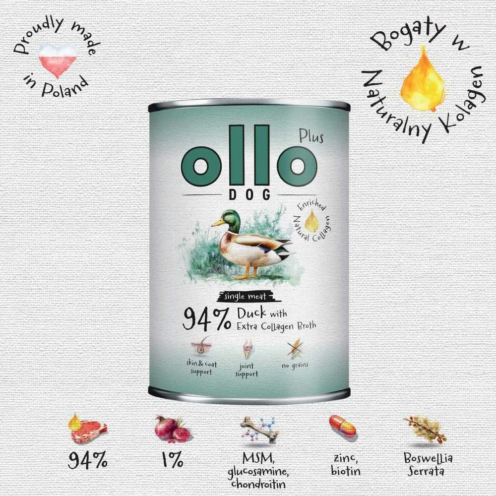 OLLO Plus Collagen antiena – drėgnas ėdalas šunims – 400g