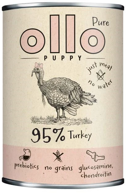 OLLO Puppy Pure kalakutiena - wet dog food - 850 g