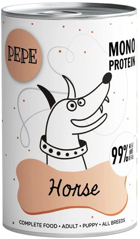 PAKA ZWIERZAKA Pepe Horse - wet dog food - 400g