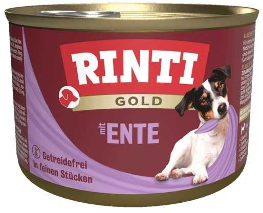 FINNERN GmbH end Co. KG Rinti auksinis suaugusių šunų konservuotas pašaras su antiena, 185 g