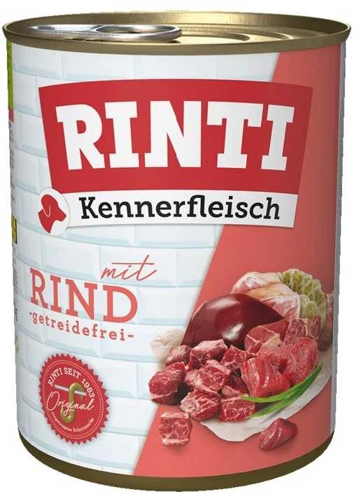 Šunų Maistas - RINTI Kennerfleisch jautienos drėgnas maistas 800g begrūdis be glitimo