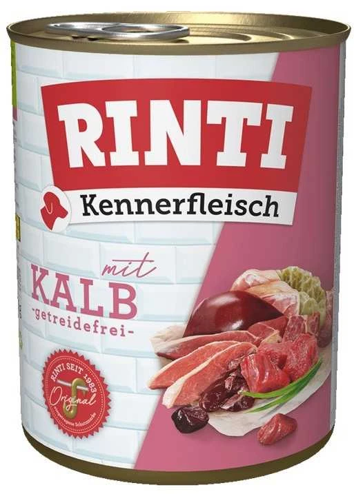 Šunų Maistas - RINTI Kennerfleisch Veršiena Šlapias Šunų Maistas 800g Be Grūdų