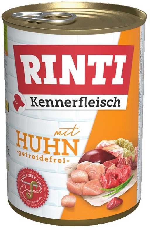 Šunų Maistas - RINTI Kennerfleisch Vištienos Drėgnas Maistas 400g Be Grūdų