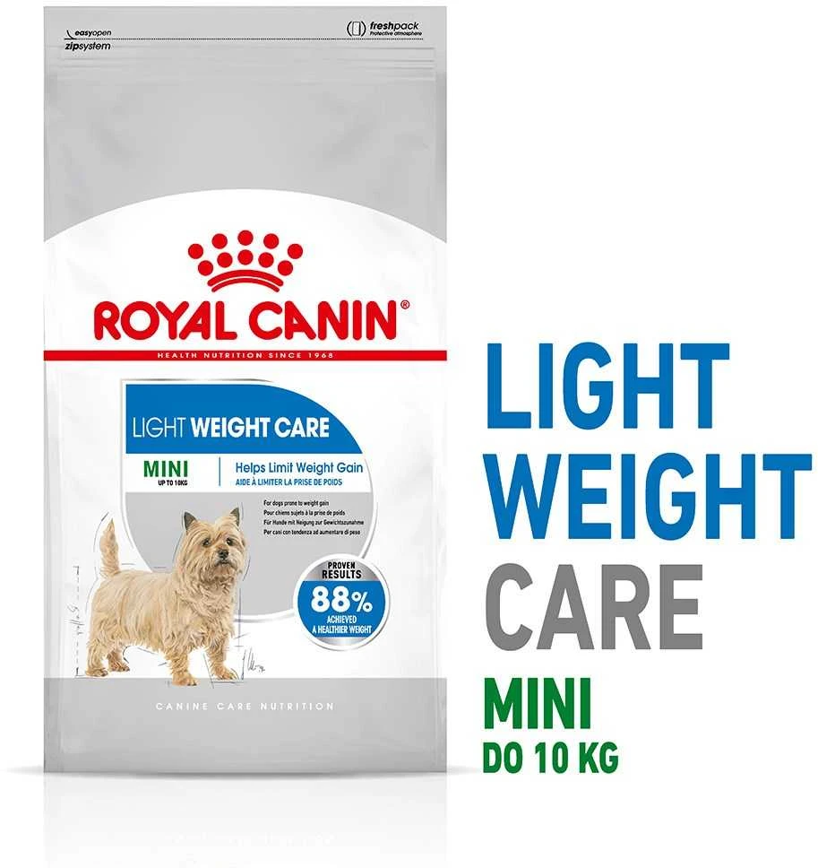 Royal Canin Mini Light Weight Care sausas maistas suaugusiems šunims, mažoms veislems su tendencją antsvoriui 3kg