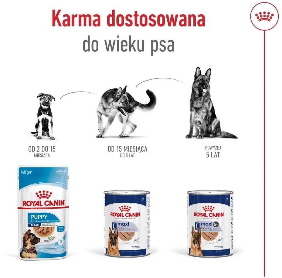 ROYAL CANIN SHN Maxi Ageing Loaf konservas šunims, 410 g