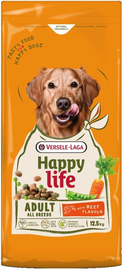 Šunų Maistas - VERSELE-LAGA Happy Life Jautiena 25% Protein 12% Fat 12.5kg