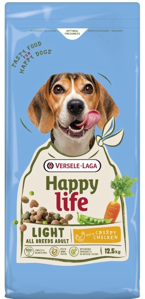 VERSELE-LAGA Happy life Light vištiena – sausas Maistas šunims – 12,5kg