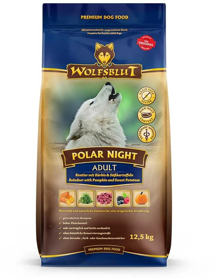 Šunų Maistas - WOLFSBLUT Polar Night Elnių Sausas 12.5kg 24% Baltymų Be Glitimo