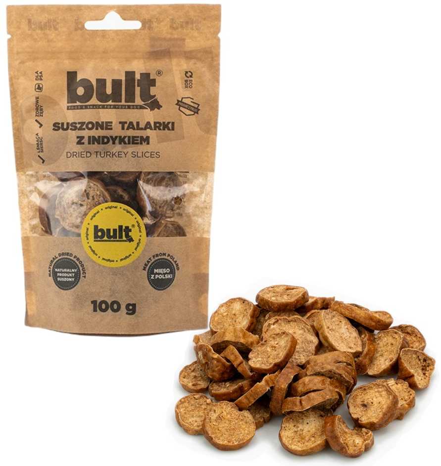 BULT Džiovinti kalakutienos griežinėliai - šunų skanėstas - 100 g