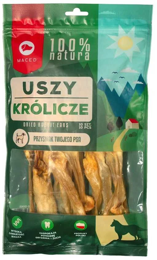 Maced Džiovintos triušio ausys